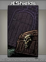 Treasure Chest with Skull Lock by Dungeon Door by Jeshields and Ben Soto 1