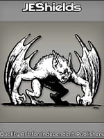 Angry Mutant Bat on Two Legs by Jeshields