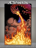 Long Horned Dragon Spits Flames of Fire by Jeshields and Ben Soto