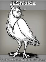 Clockwork Time Owl with Gem Necklace by Jeshields