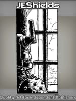 Exiled Knight in Tower Looks at Land by Jeshields