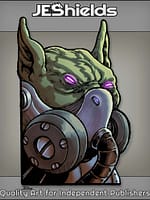 Feline Portrait with Breather Mask and Tube by Jeshields and Ben Soto