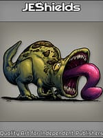 Bug-Eyed Dinosaur Monster with Long Tongue by Jeshields and Juan Gutierrez