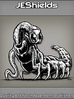 Segmented Insect Monster with Big Eyes by Jeshields