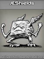 Six-Sided Shape Monster with Wings by Jeshields