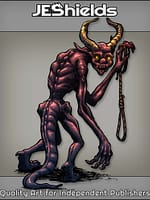 Thin Horned Monster with Tail and Noose by Jeshields and JuanGutierrez