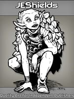 Wild Leaf Elf with Jagged Teeth by Jeshields