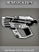 Black EMP Blaster With Textured Grip And Side Vents by Jeshields