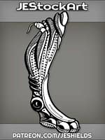 Disconnected Cybernetic Feline Leg With Padded Foot by Jeshields