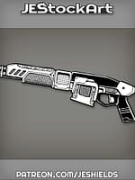 Double Barrelled Pump Energy Shotgun With Squat Magazine by Jeshields