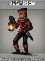Adventurer with Paper Helmet and Lantern by Jeshields and Juan Gutierrez