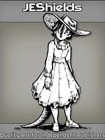 Split Face Girl with Tail in Sun Dress by Jeshields