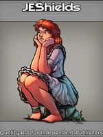 Young Woman Daydreams on Rock by Jeshields and Juan Gutierrez