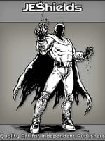 Caped Chaos Villain with Black Energy by Jeshields