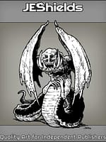 Vampire Snake with Wings and Arms by Jeshields