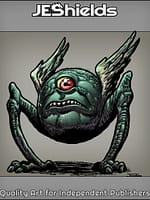 One-Sided Shape Monster with Wings by Jeshields and JuanGutierrez