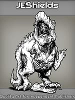 Decaying Dinosaur Missing an Arm by Jeshields