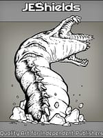 Enormous Snake Creature with Split Mouth by Jeshields