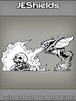 Large Moth Breathing Fire by Jeshields