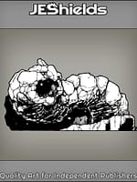 Large Rock Worm Beast by Jeshields