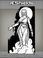 Long Haired Shackled Woman in Moonlight by Jeshields