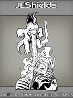 Punk Imp Vomiting on Elf by Jeshields