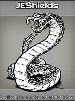 Spiked Snake with Multiple Fangs by Jeshields