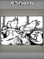 Small Monsters Steal Eye from Man by Jeshields