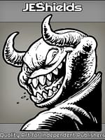 Citrus Fiend with Demon Horns by Jeshields