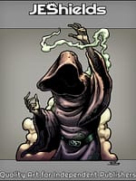 Faceless Mage Conducting a Spell by Jeshields and Juan Gutierrez