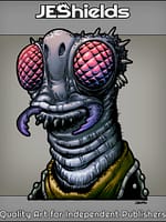 Giant Fly with Large Eyes and Pincers by Jeshields and Juan Gutierrez