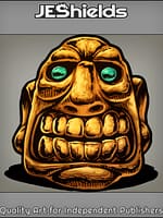 Gold Metal Smiling Idol Relic by Jeshields and Juan Gutierrez