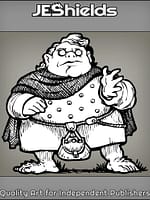 Halfling with Coarse Cloak and Glasses by Jeshields