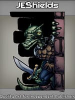 Hidden Kobold Fighter Clad in Armor by Jeshields and Juan Gutierrez