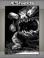 Large Mouth Monster with Many Teeth by Jeshields