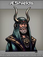 Viking Horned Elder with Medallion by Jeshields and Juan Gutierrez