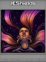 Woman with Long Star Hair by Jeshields and Juan Gutierrez