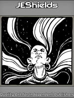 Woman with Long Star Hair by Jeshields