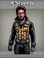 Teen with Afro in Rugged Vest by Jeshields and Juan Gutierrez