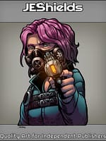 Respirator Masked Gun Toting Vigilante by Jeshields and Juan Gutierrez