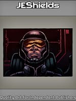 Spaceman with Helmet Sitting in Chair by Jeshields and Juan Gutierrez