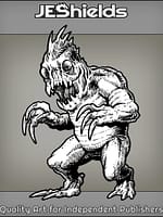 Aquatic Fishman with Claws by Jeshields