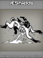 Dark Zombie Rabbit Bunny by Jeshields