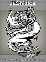 Flexible Chinese Oriental Dragon Roars by Jeshields