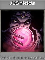 Fortune Teller and Crystal in Darkness by Jeshields and Juan Gutierrez