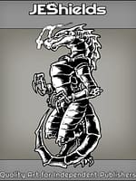 Metal Dragon with Claws in Cuffs by Jeshields