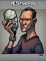 Angry Actor with Sad Mask by Jeshields and Juan Gutierrez