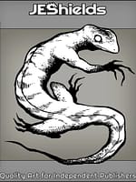 Lizard with Dark Claws by Jeshields
