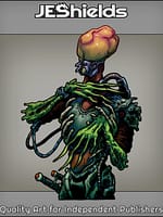 Lithe Alien with Bulbous Head by Jeshields and juan Gutierrez