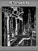 Future Cyberpunk City at Night by Jeshields